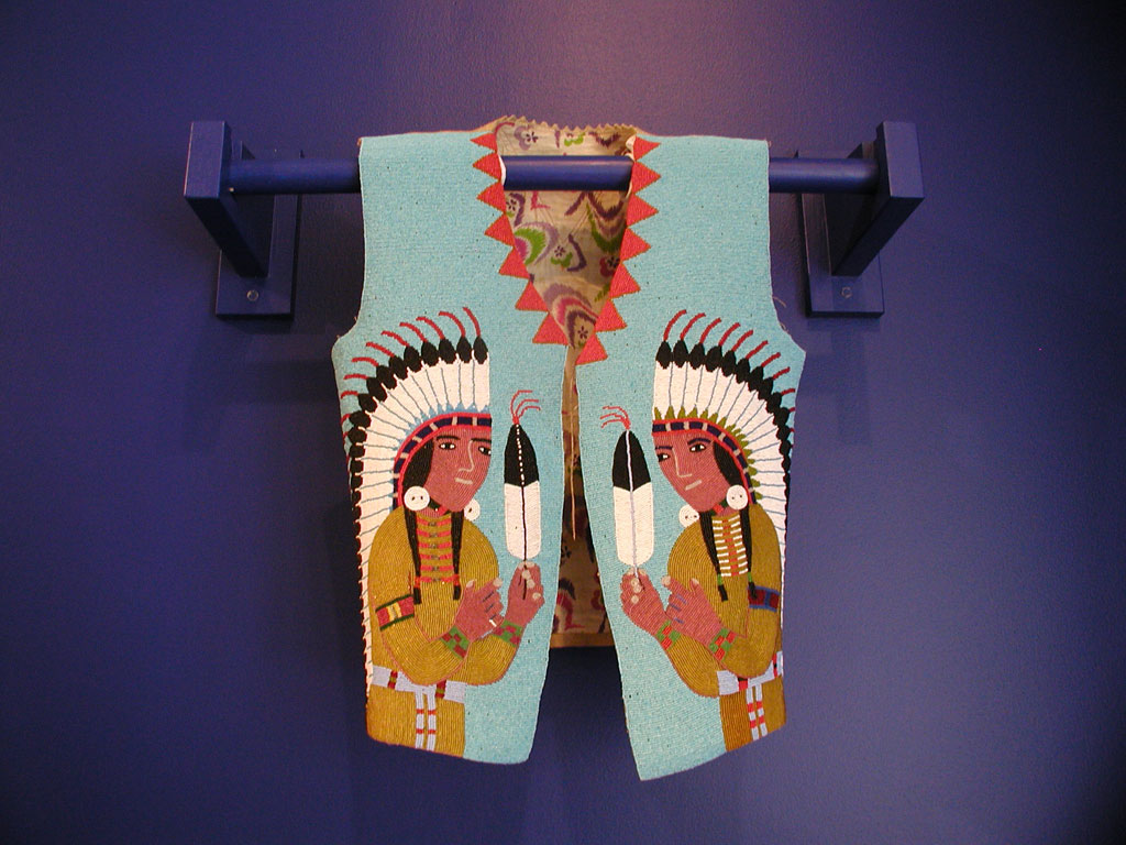 Yakama, Man's Beaded Vest, 1900-1920 at the Fuller Craft Museum