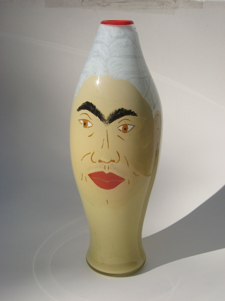 Frida, 1992. Painted and blown glass, 21 x 7 x 7, Collection of Susan Stinsmuehlen-Amend, Russell Johnson photograph