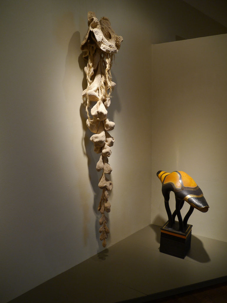 Hiromi Oda, Untitled; Ralph Bacerra, Animal Sculpture