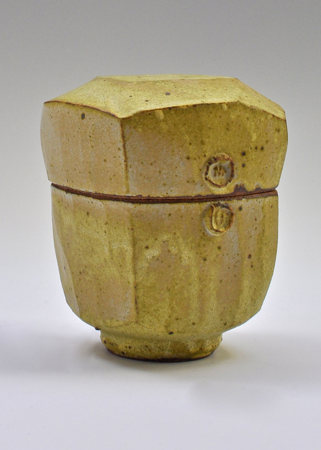 Warren MacKenzie, Yellow Box. Courtesy of Trax Ceramic Gallery