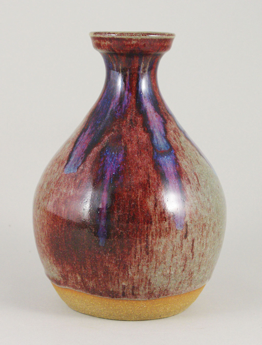 Pamela Owens, Neckvase Crackle Vase, 1994, Jugtown Pottery