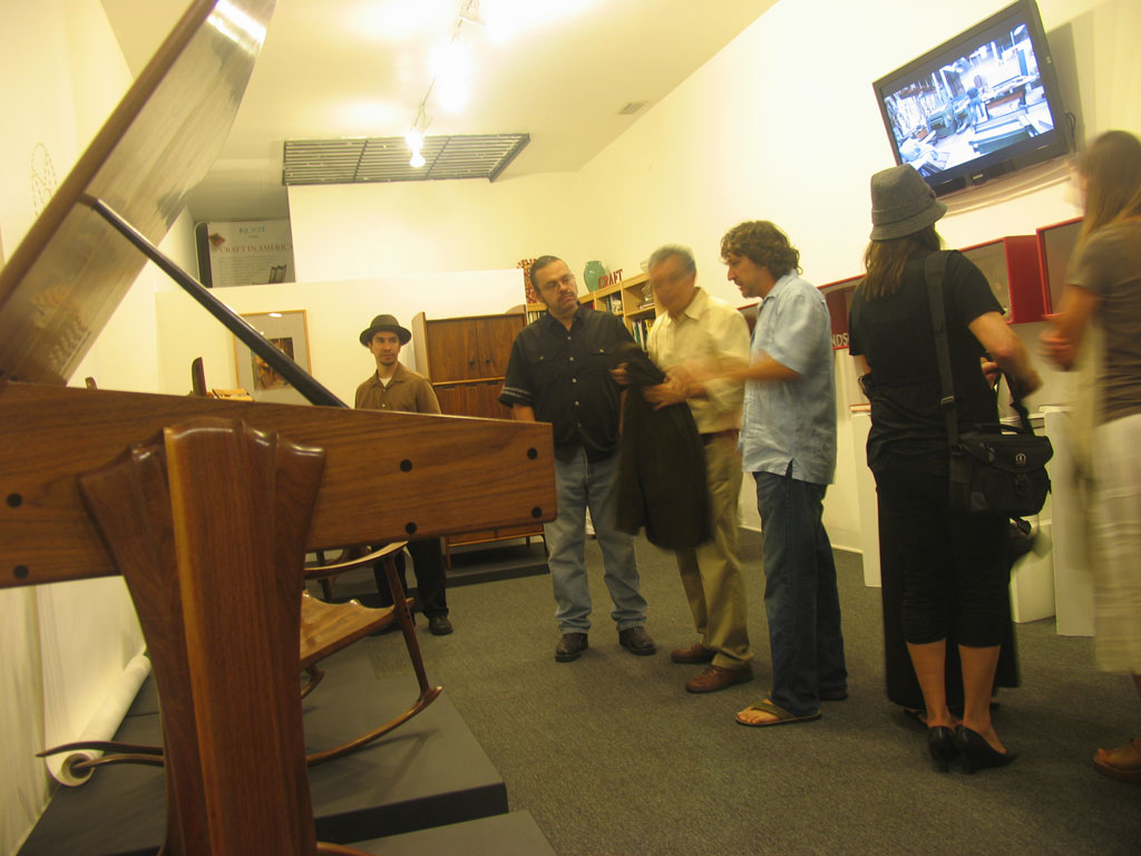 Attendants at the opening talking