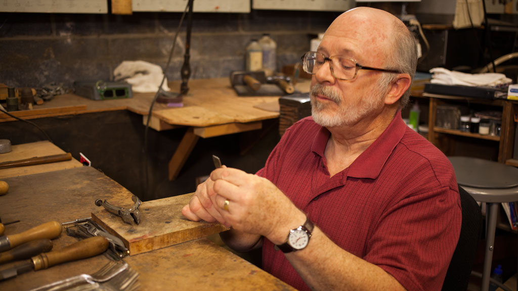 Geoffrey Blake at Old Newbury Crafters. Mark Markley photograph