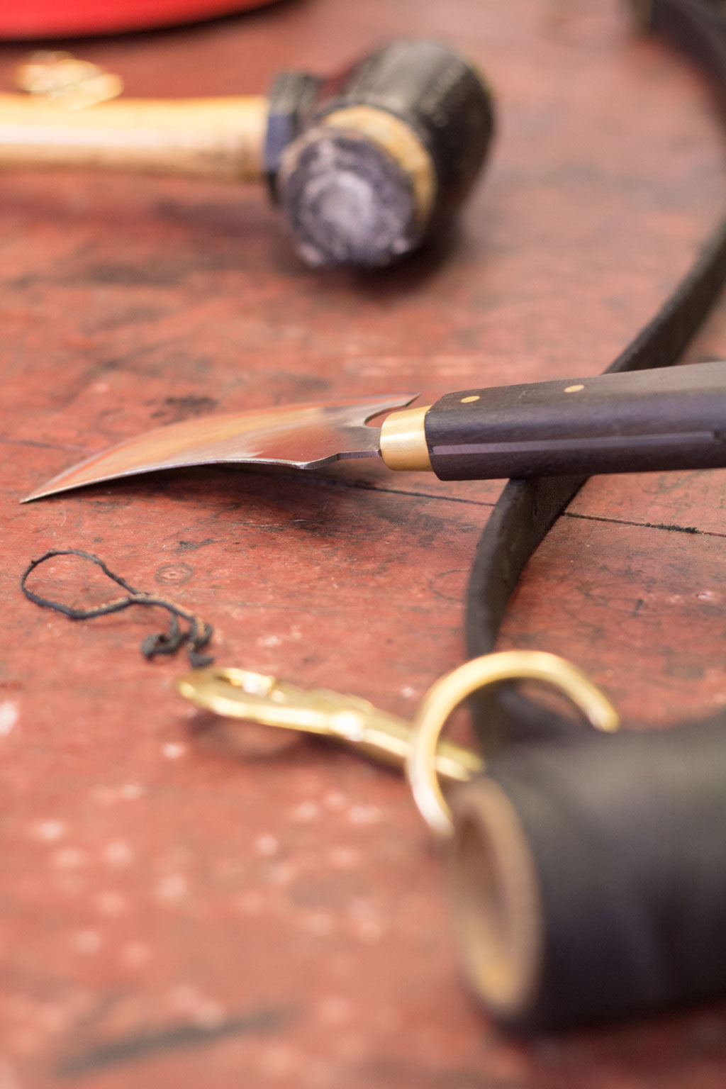 Leather tack and tools, Mark Markley photograph