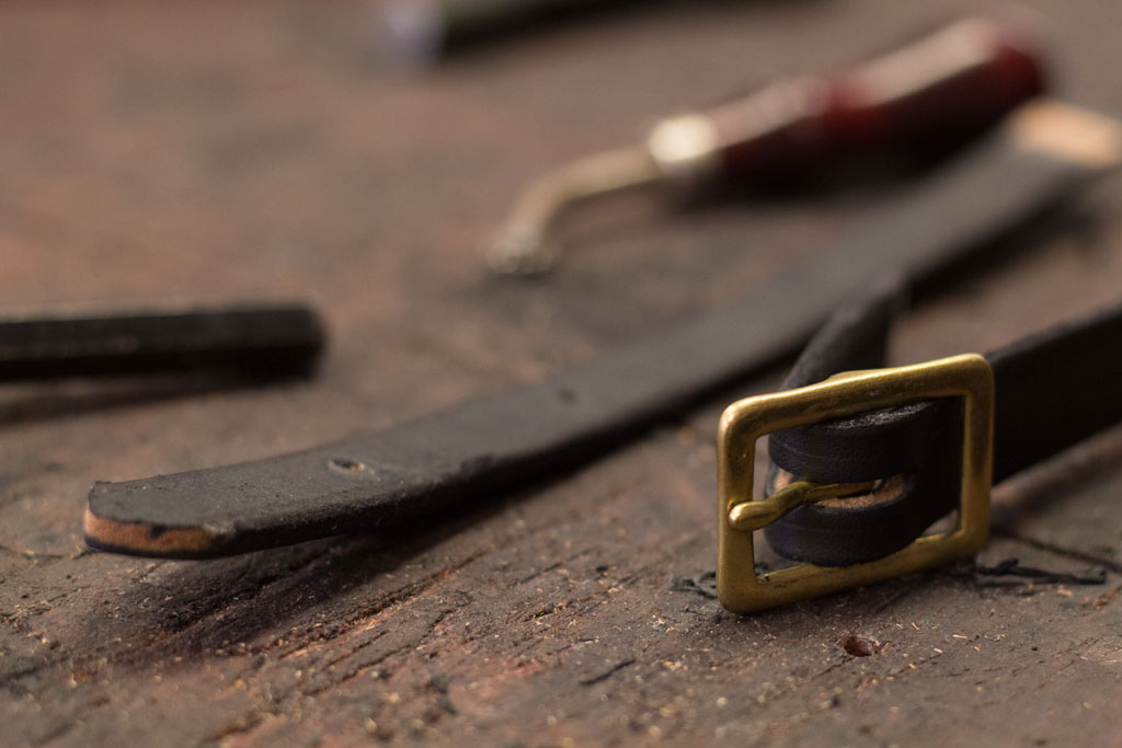 Leather tack and tools, Mark Markley photograph