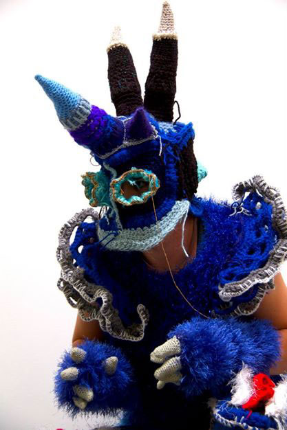 Zac Monday, "Blue Witch Weeping Mask"