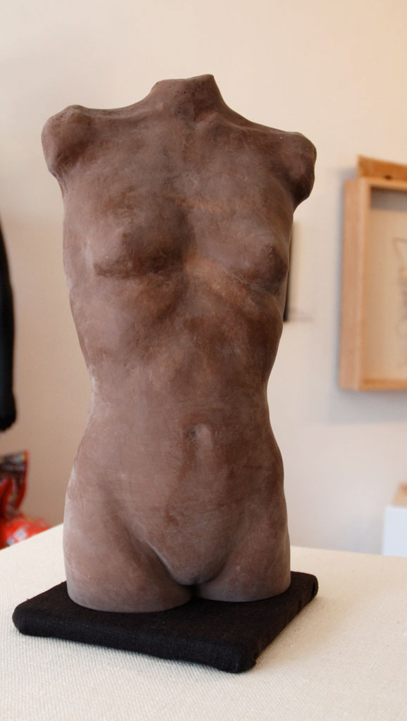 Kristin duCharme, Figure, 2013. Cast dark and milk chocolate
