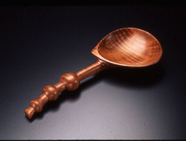 Norm Sartorius, 3 Moon Spoon, 1996. Hand carved applewood