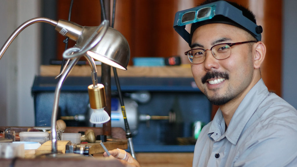 Shane Yamane in his studio. Mark Markley photograph