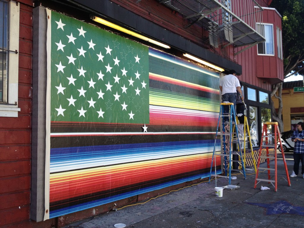 Victor De La Rosa, 2013, Future Flags of America: Study for 2050 U.S. Flag Tag