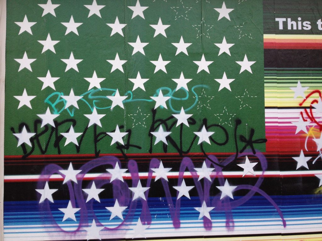 Victor De La Rosa, 2013, Future Flags of America: Study for 2050 U.S. Flag Tag Detail