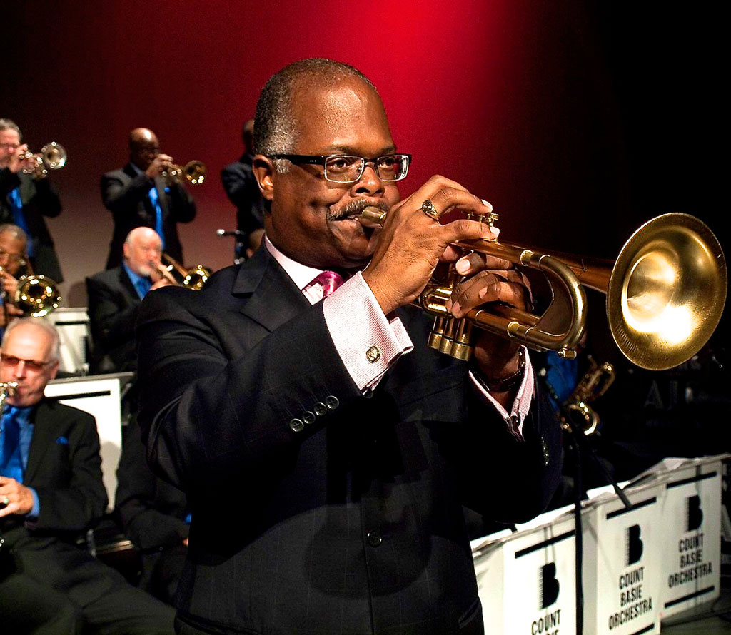 Scotty Barnhart, Director of the Count Basie Orchestra. Stephen Butler photograph