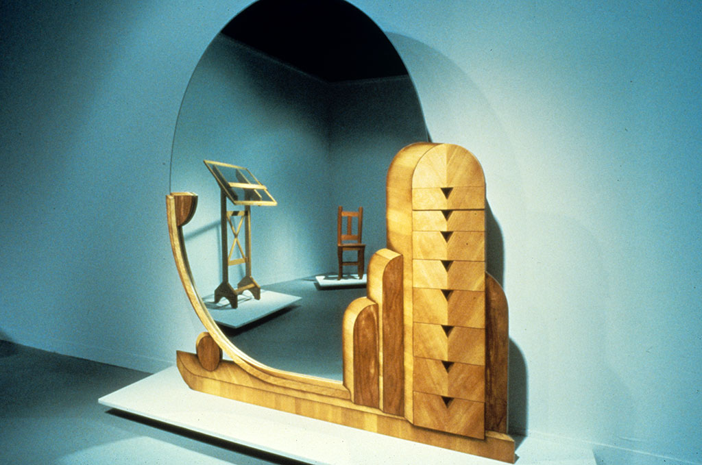 Installation from "John Cederquist: Deceptions" 1983. Jeffrey Gates photograph
