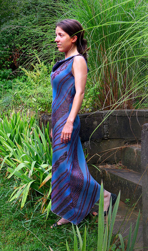 Libby O'Bryan, Blue Shibori Dress
