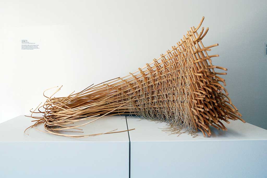Carol Shaw-Sutton, The Bridge, 1998. Lashed willow and linen.