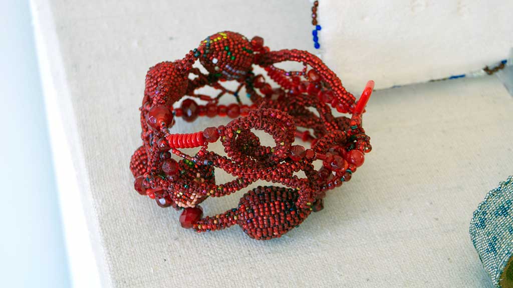 Joyce J. Scott, Bracelet, 2011, Craft in America 