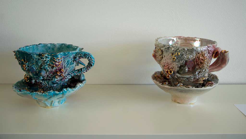 Nikki Lewis, Sea Tea Cups and Saucers, 2009