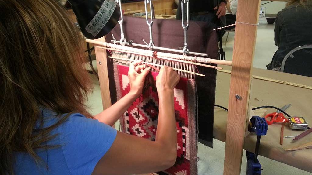 Weaving student