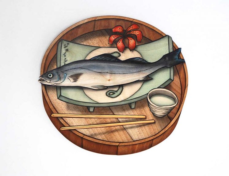 Taste of Fish, Sweet Smell of Blossom (This is Not Lunch tray series), 2006-2007