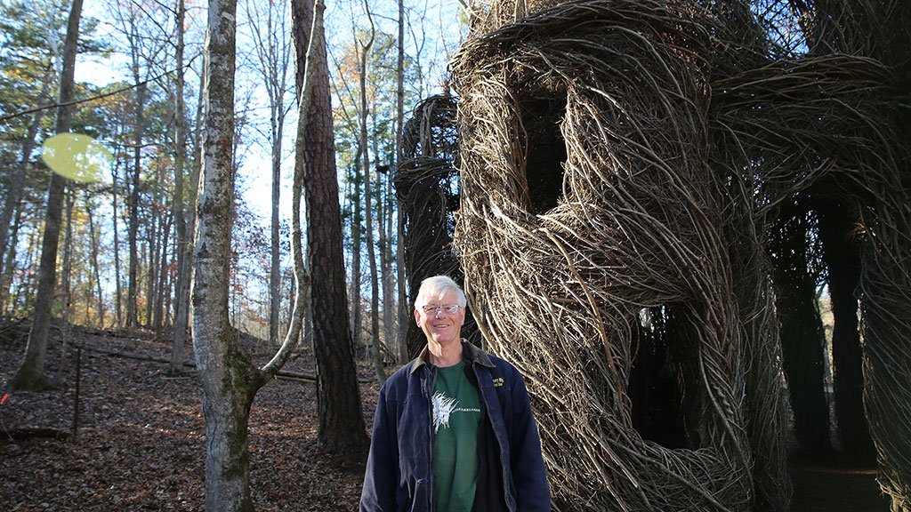 Patrick Dougherty with A Sight to Behold