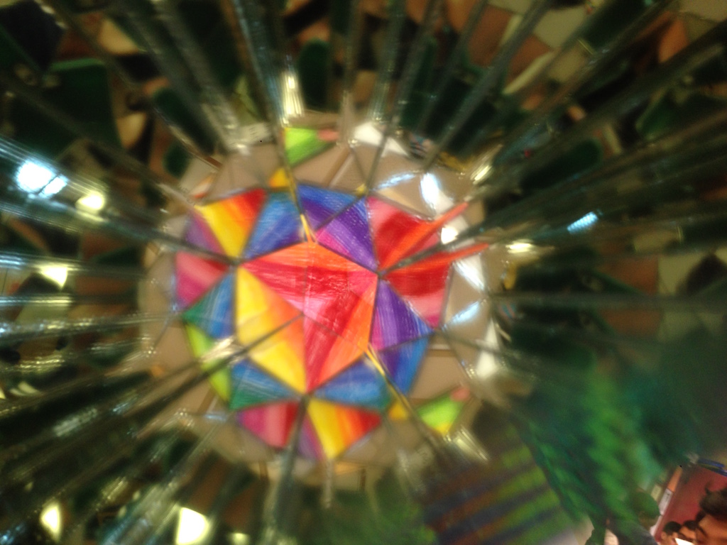 Van Nuys High School student kaleidoscope project.