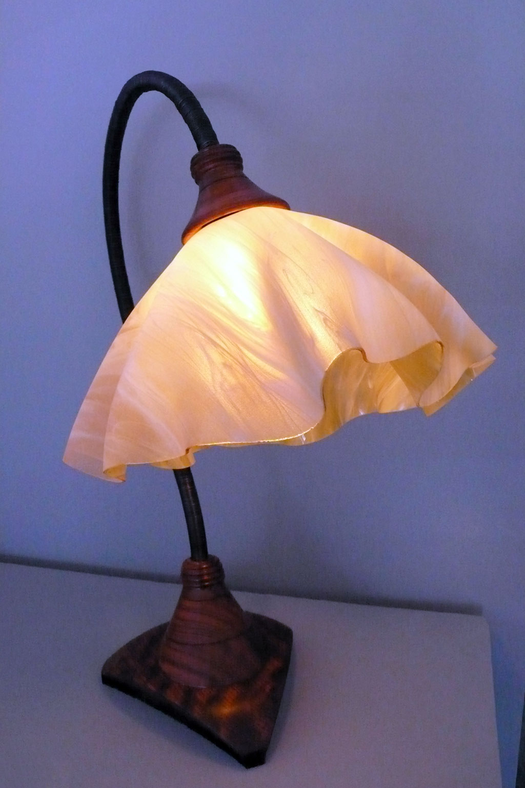 Clark Renfort, Swan table lamp, 2015
