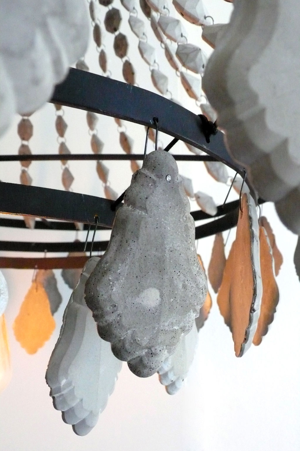Mia Hall, Concrete Chandelier (detail), 2014