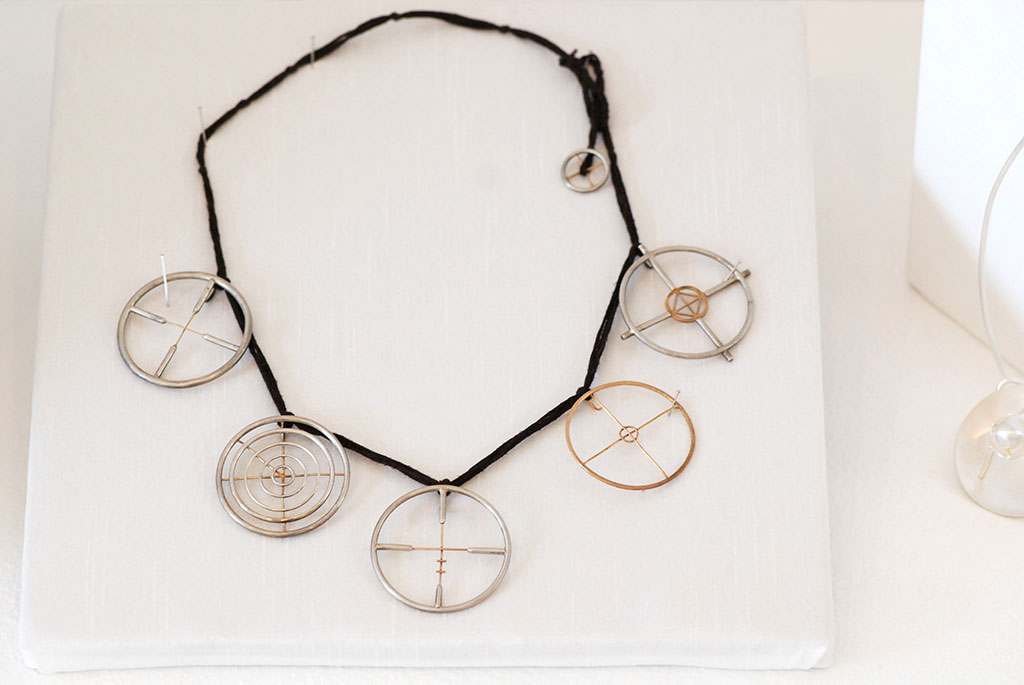 Jana Brevick, Target Practice Necklace, Moving Target Series, 2006