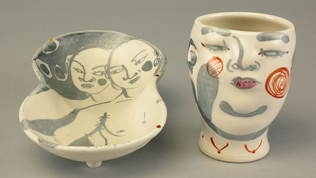 Akio Takamori, Cup and Plate. Doug Hill photograph