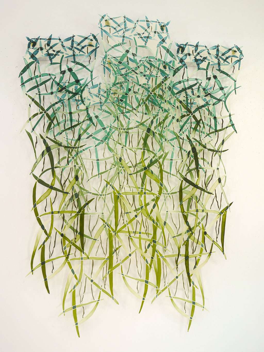 Joy Stocksdale, Green Curved Leaves II