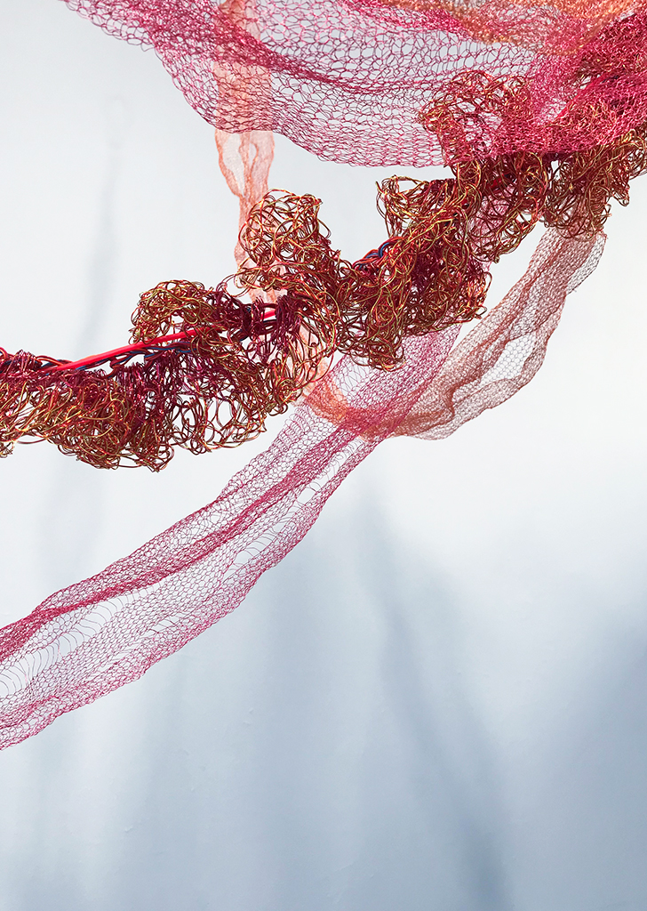 Arline Fisch, Black Sea Nettle (Detail), 2008, Aquatic Bloom, Craft in America