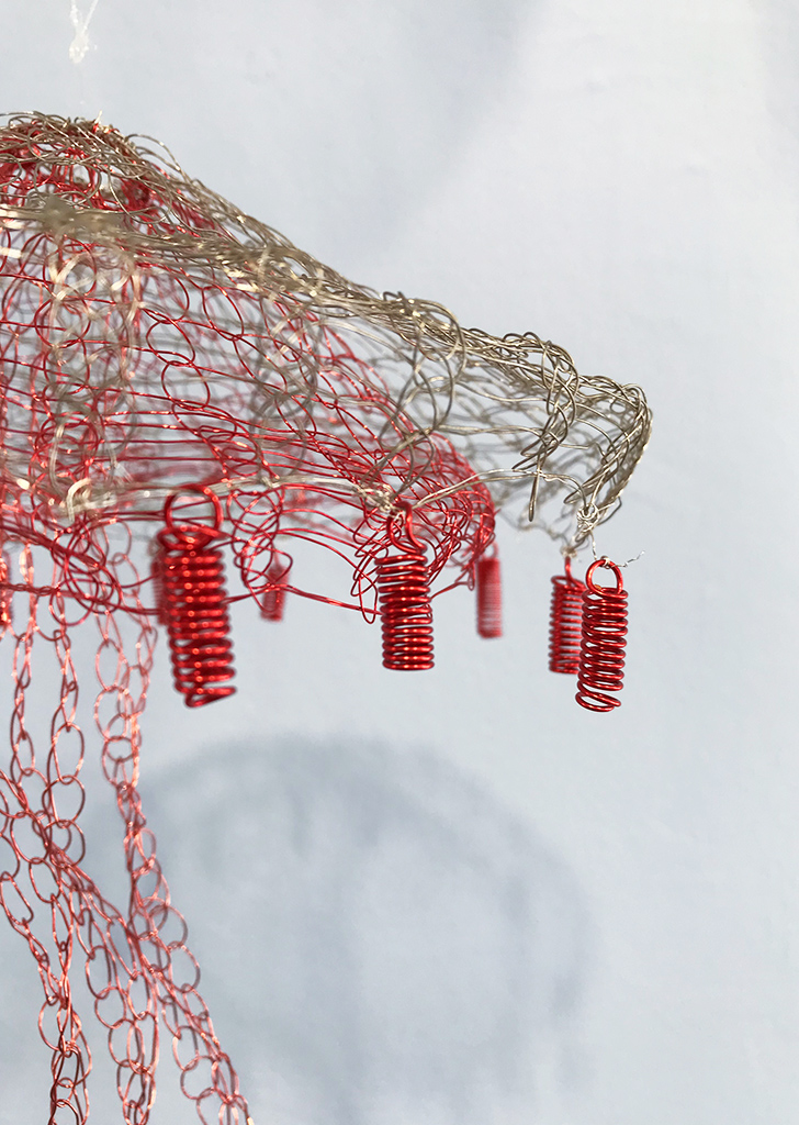 Arline Fisch, Red Jelly (Detail), 2008-2018, Aquatic Bloom, Craft in America