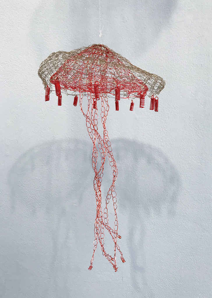 Arline Fisch, Red Jelly, 2008-2018, Aquatic Bloom, Craft in America