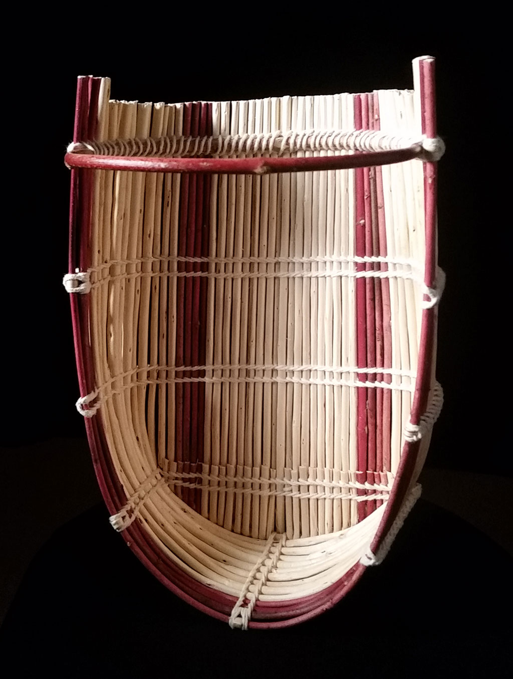 Corine Pearce, Cradle Basket, 2018, California, Rooted, Craft in America