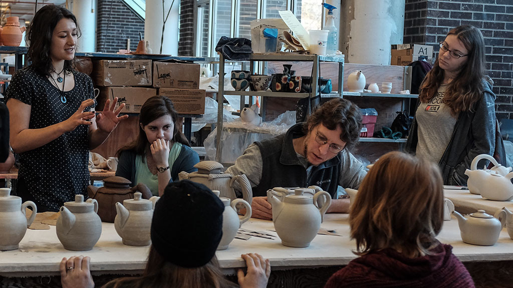 Matt Kelleher, Assistant Professor of Ceramic Arts at Alfred University, discusses his students' work