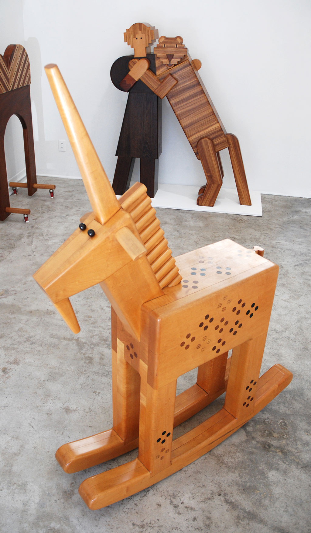 Made to Play, Pamela Weir-Quiton, Unicorn Rocker, 1971, Craft in America