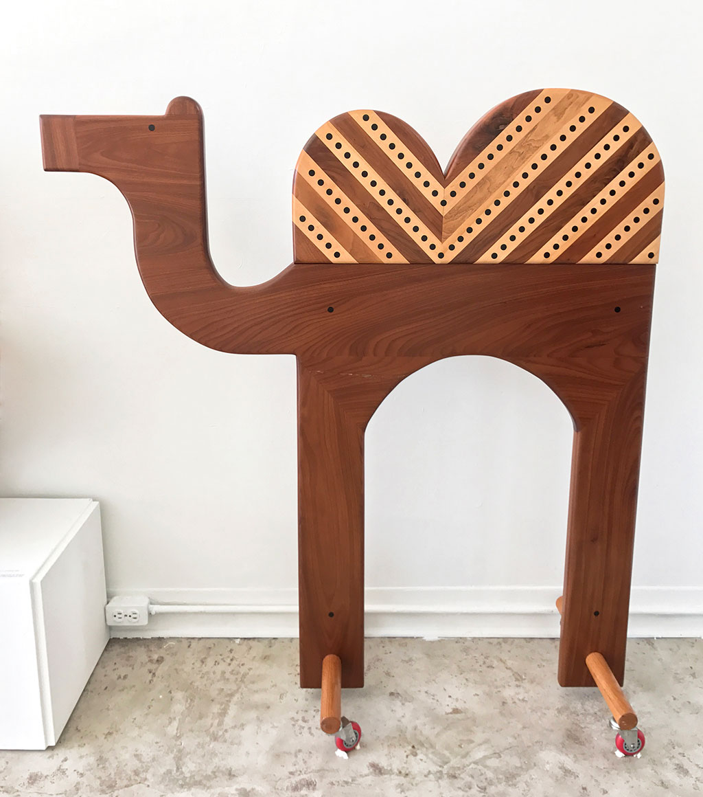 Camel, 1969, Aphromosia, Walnut and Maple with Ebony eyes and dots, Craft in America