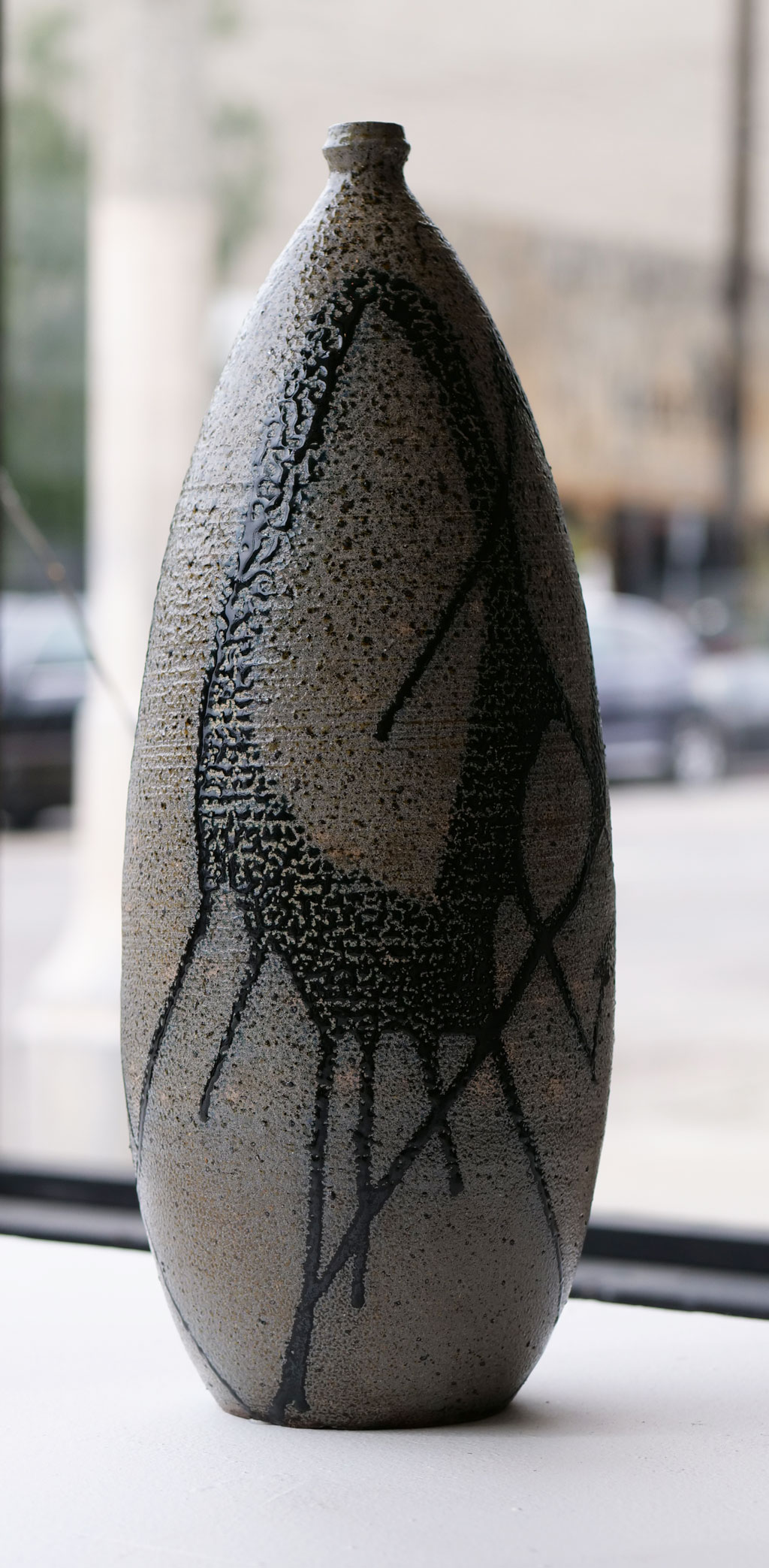 Dr. Robert Fritz, Vessel, 1960s. Salt-glazed stoneware, California Visionaries: Seminal Studio Craft, Featuring Works from the Forrest L. Merrill Collection