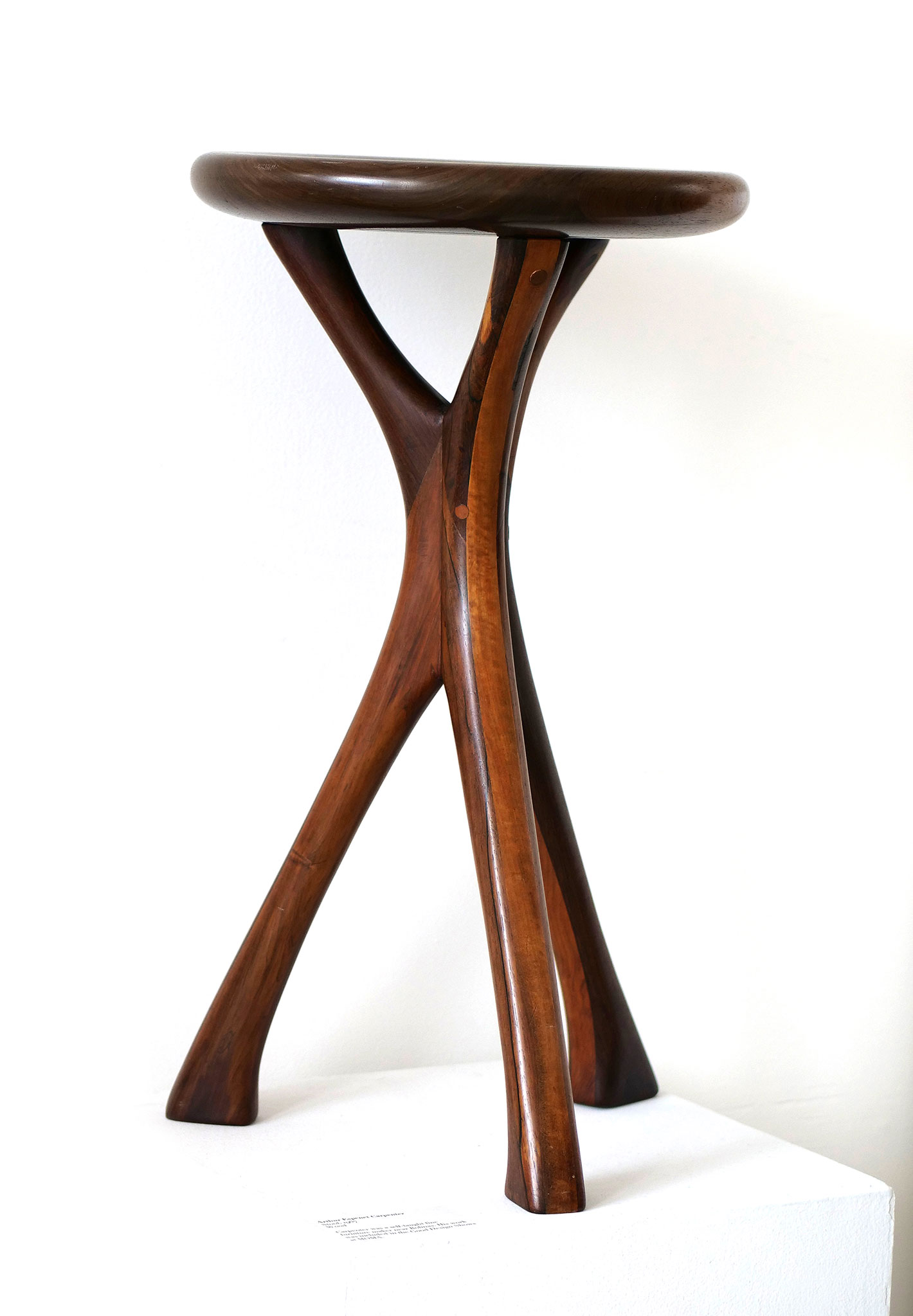 Arthur Espenet Carpenter, Stool, 1967, California Visionaries: Seminal Studio Craft, Featuring Works from the Forrest L. Merrill Collection