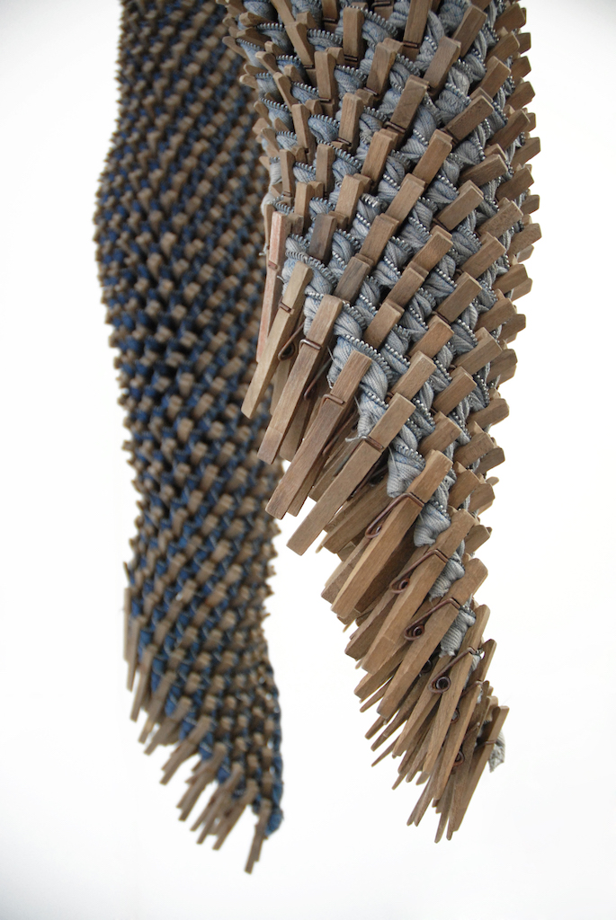 Karyl Sisson, Skin (Blue) (Gray), Fissures and Connections, Craft in America