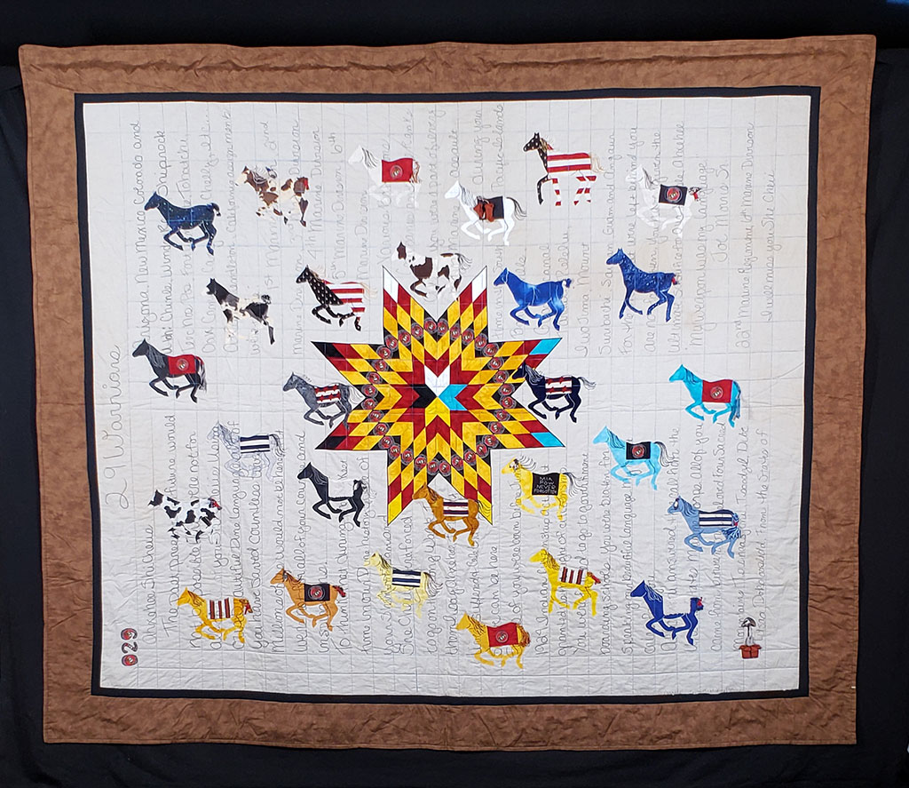 Susan Hudson, 29 Warriors, quilts