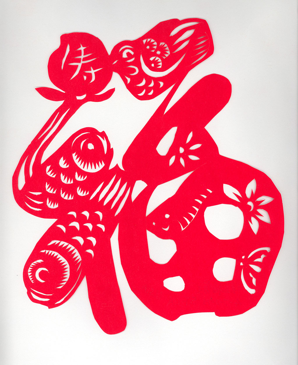 Yumei Hou, Good Luck, 2015, Papercut, Celebration, Craft in America