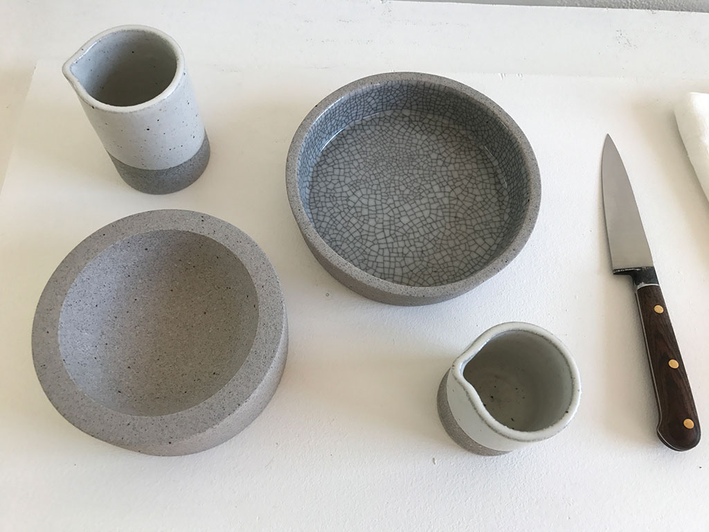 Consume: Handcrafting L.A. Restaurant Design, Delphine Lippens ceramics, Nobuhito Nishigawara Glazed stoneware, Craft in America
