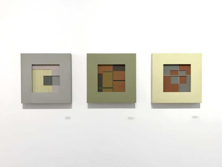 Installation view of Wendy Maruyama's "The Color Field" series, IDENTITY, Craft in America
