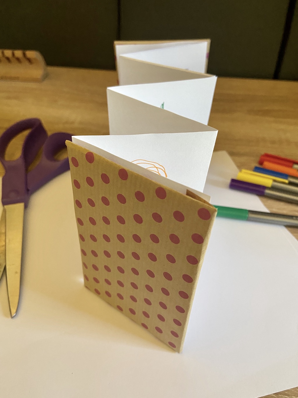 An example of an accordion book