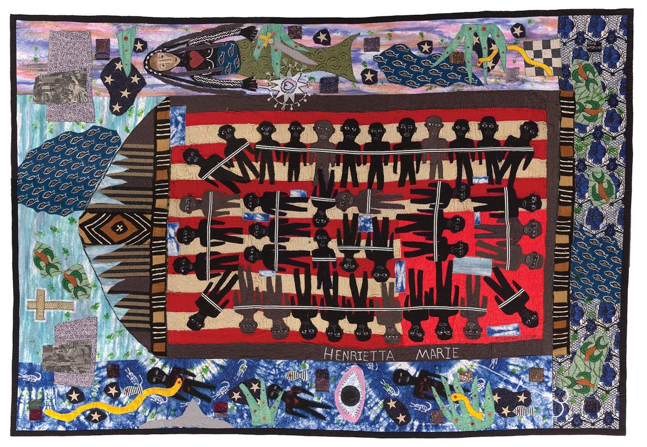 Michael A. Cummings, Slave Ship Henriette Marie, 2018. Quilts episode, Craft in America