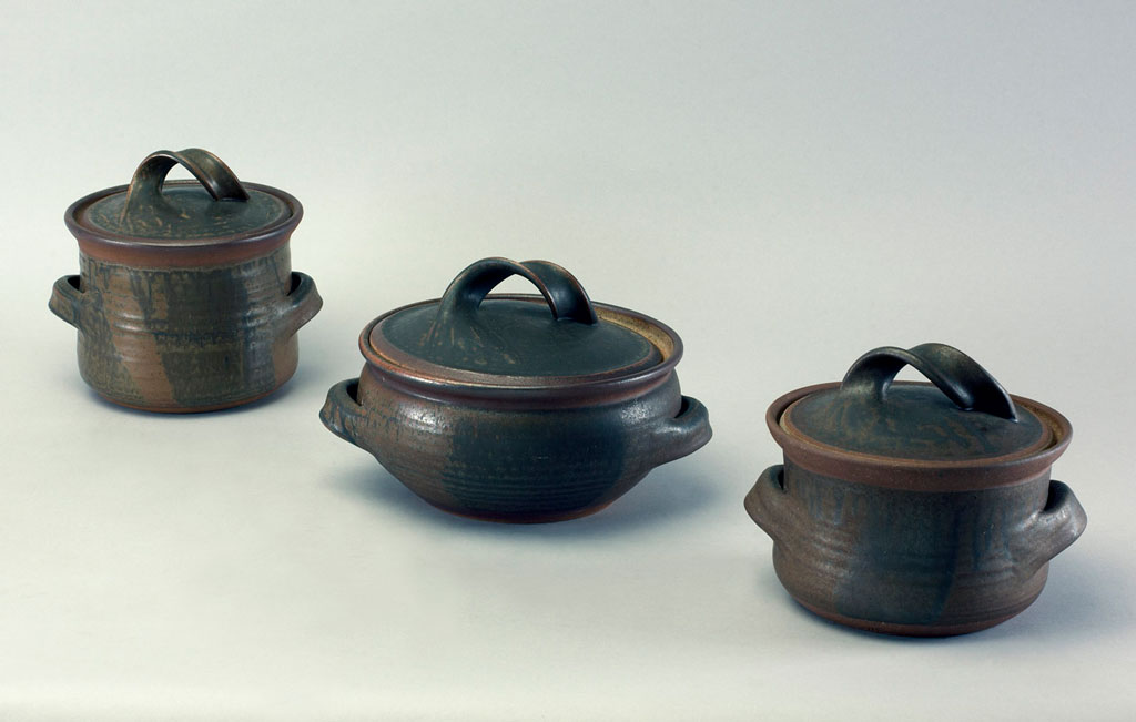 Karen Karnes Lidded Dishes. Doug Hill Photo