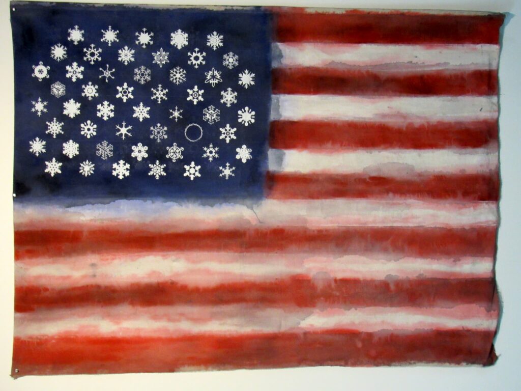 Craft in America Center Flag Share 2020 Beyond Sean Connaughty, Snowflake Flag, 2020