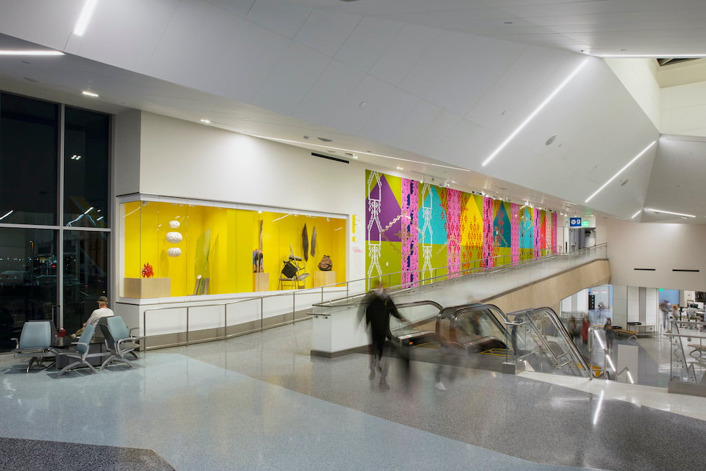 Craft in America: Made in LA installation view at LAX Terminal 1