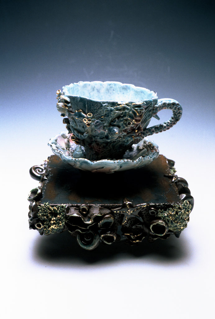 Nikki Lewis, Sea Teacup and Saucer, Craft in America